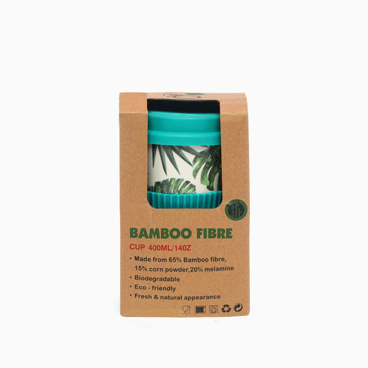 Eco-friendly Bamboo fiber Travel Coffee Mug (turquoise)