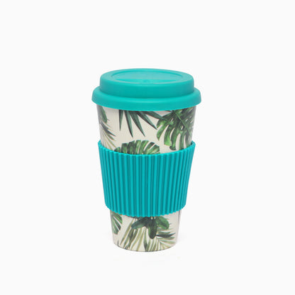 Eco-friendly Bamboo fiber Travel Coffee Mug (turquoise) - Kidspark