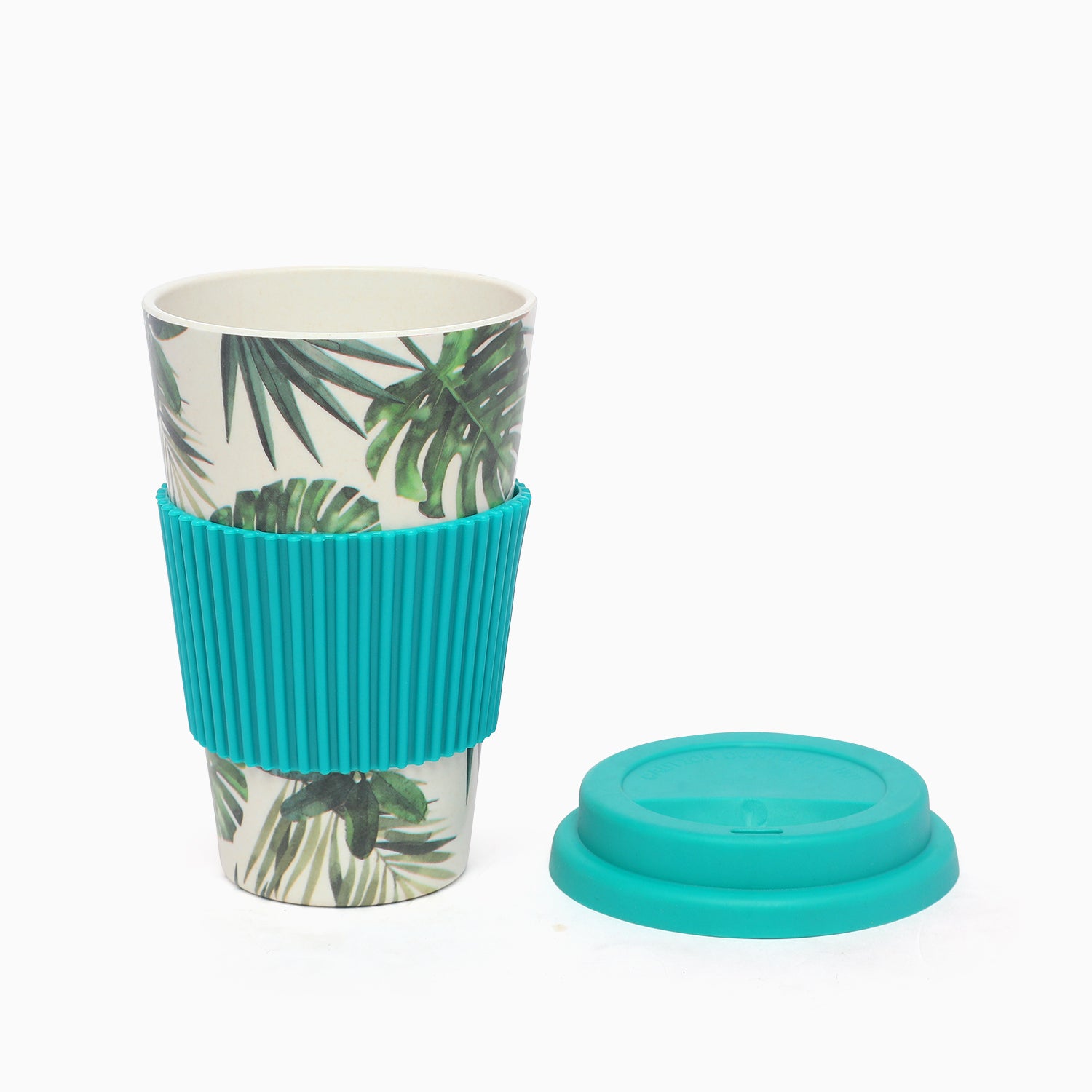 Eco-friendly Bamboo fiber Travel Coffee Mug (turquoise) - Kidspark