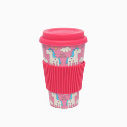 Eco-friendly Bamboo fiber Travel Coffee Mug (unicorn) - Kidspark