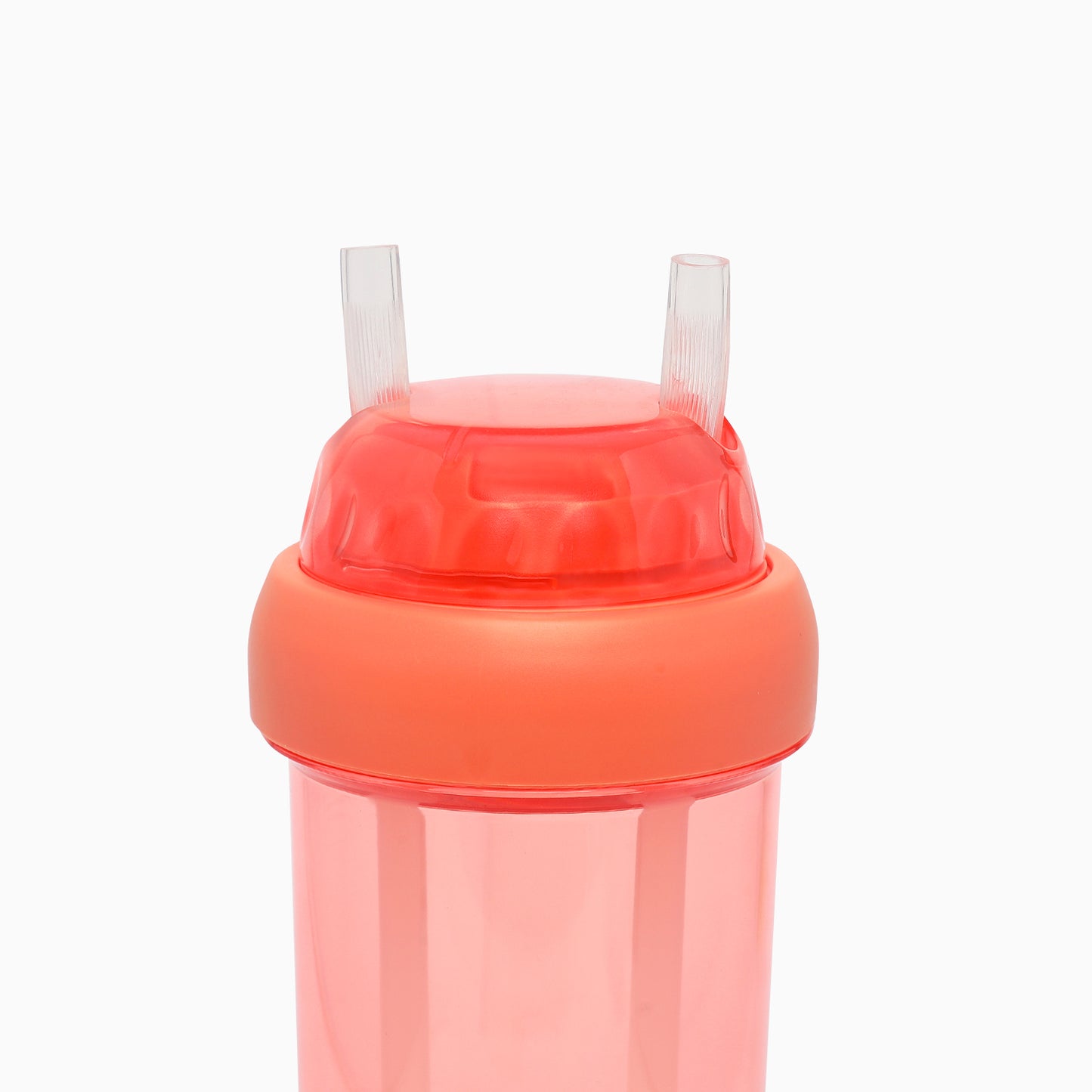 Dual sipper with strap slide to open bottle -700 mL (cherry red) - Kidspark