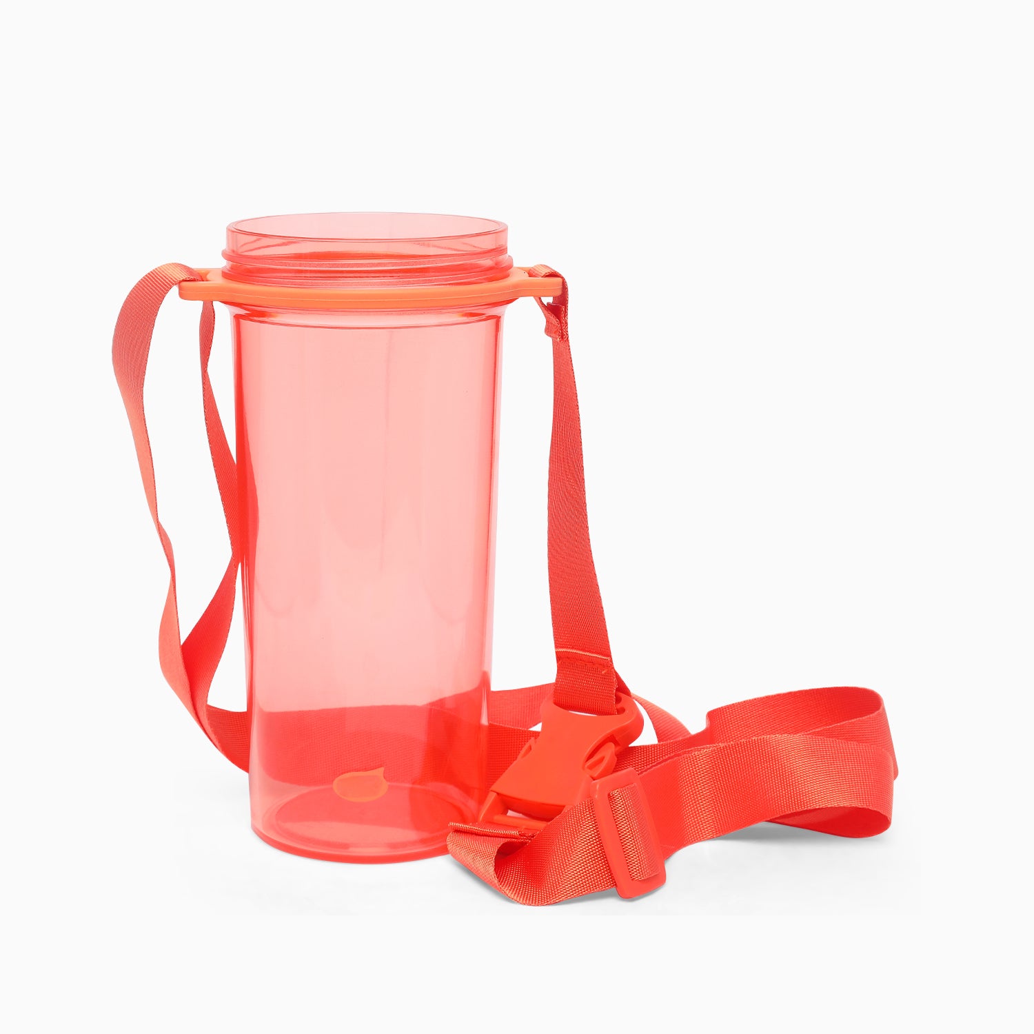 Dual sipper with strap slide to open bottle -700 mL (cherry red) - Kidspark