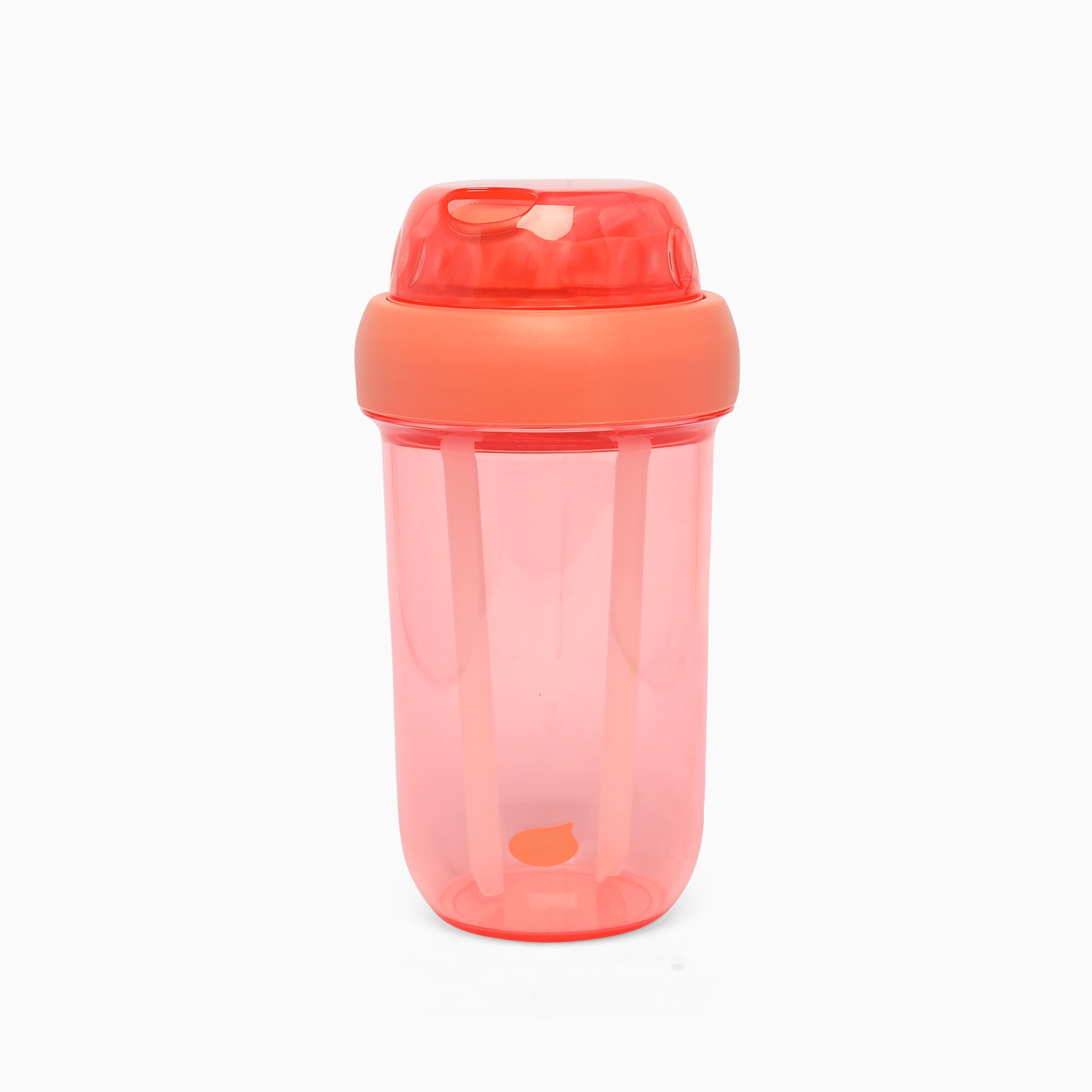 Dual sipper with strap slide to open bottle -560 mL (cherry red) - Kidspark