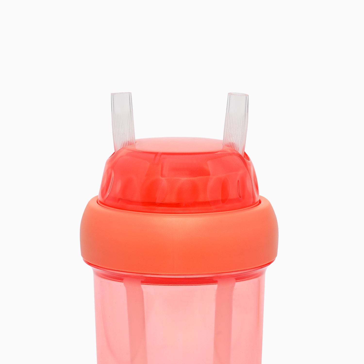 Dual sipper with strap slide to open bottle -560 mL (cherry red) - Kidspark