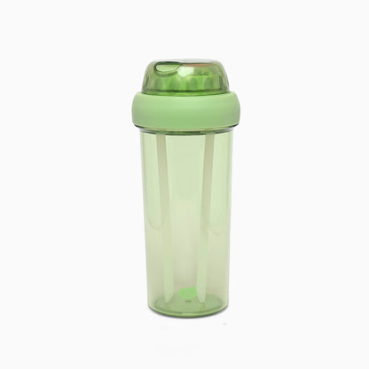 Dual sipper with strap slide to open bottle -700 mL (forest green) - Kidspark