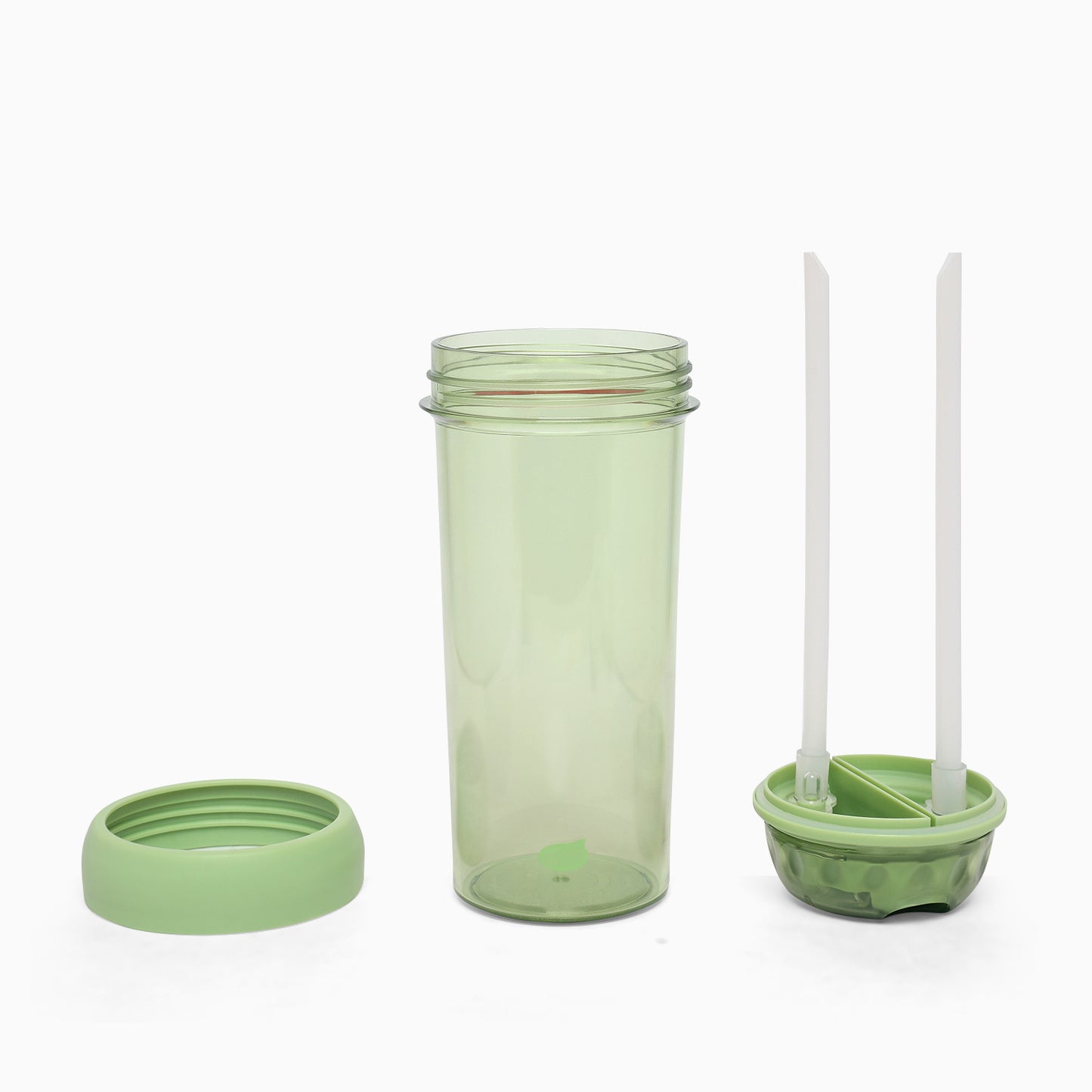 Dual sipper with strap slide to open bottle -700 mL (forest green) - Kidspark