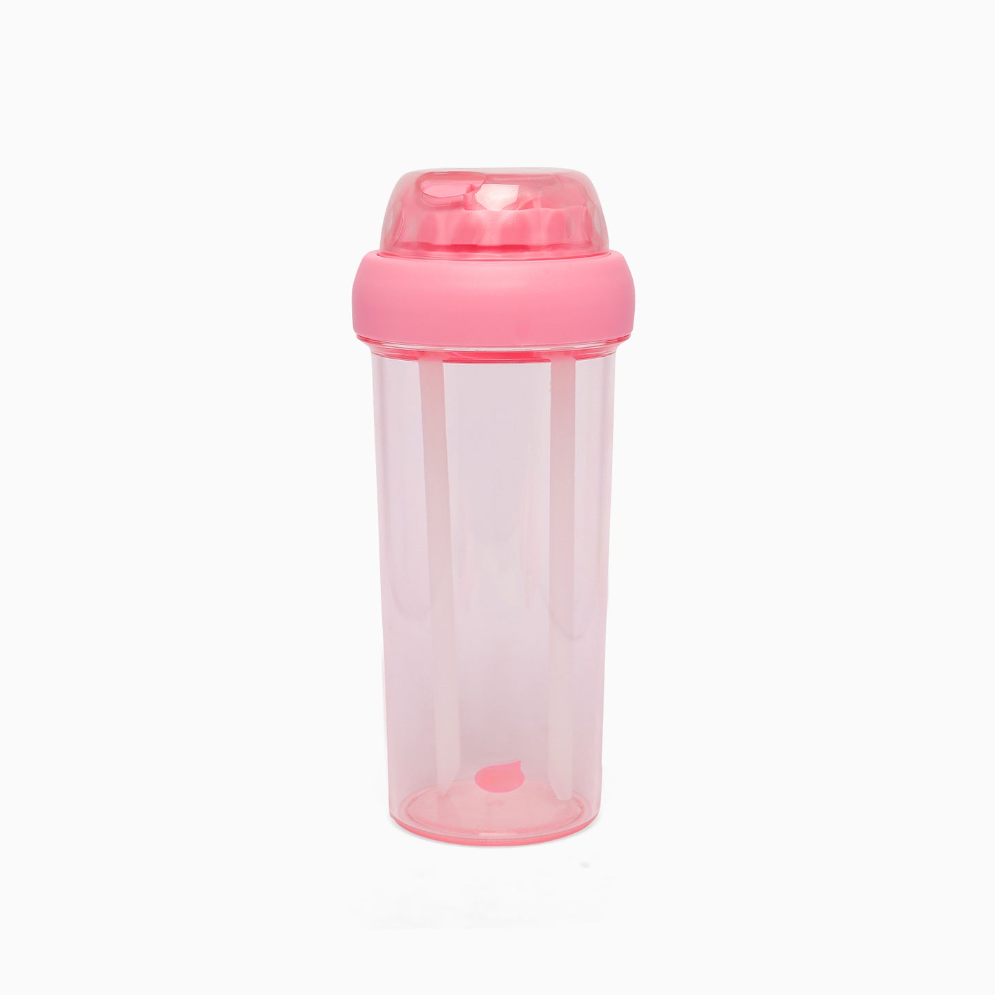 Dual sipper with strap slide to open bottle -700 mL (baby pink) - Kidspark