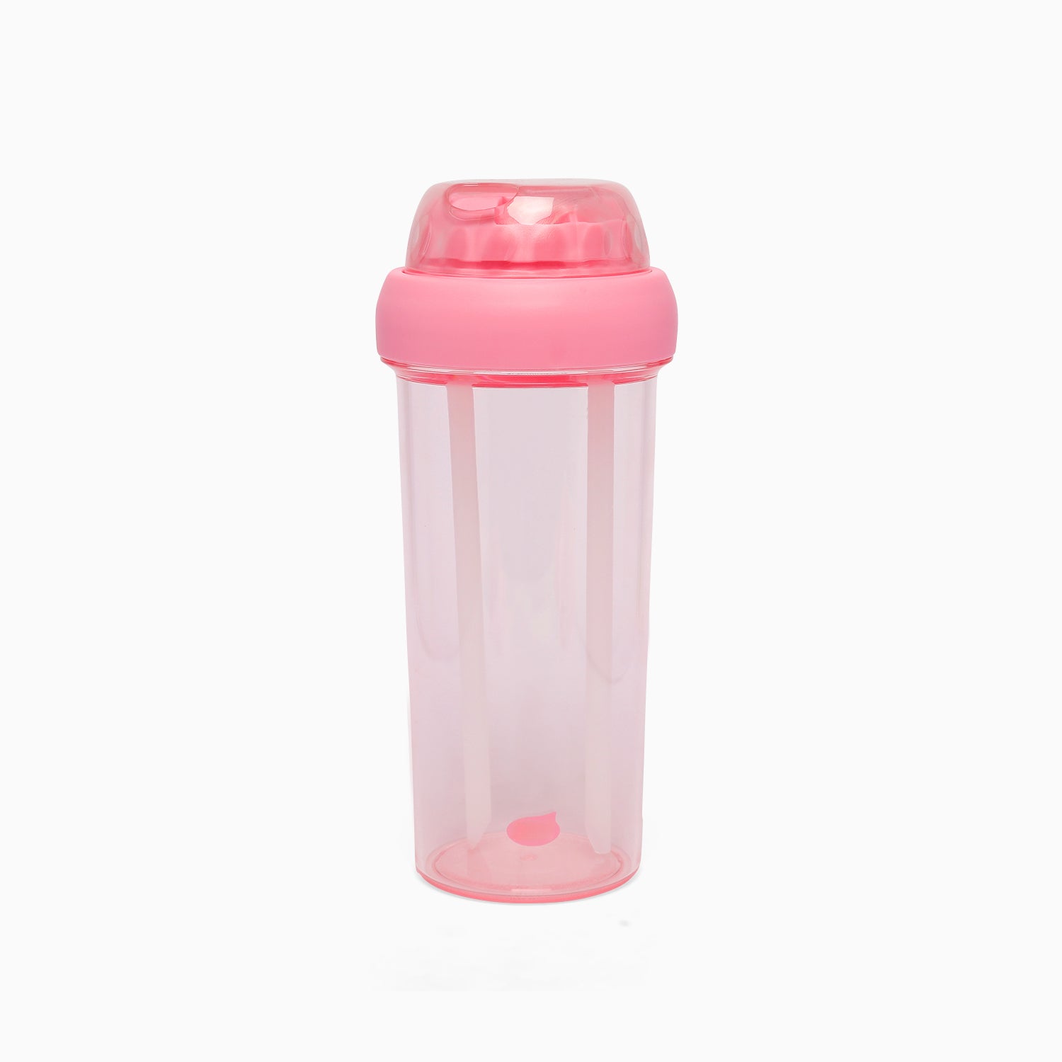 Dual sipper with strap slide to open bottle -700 mL (baby pink) - Kidspark