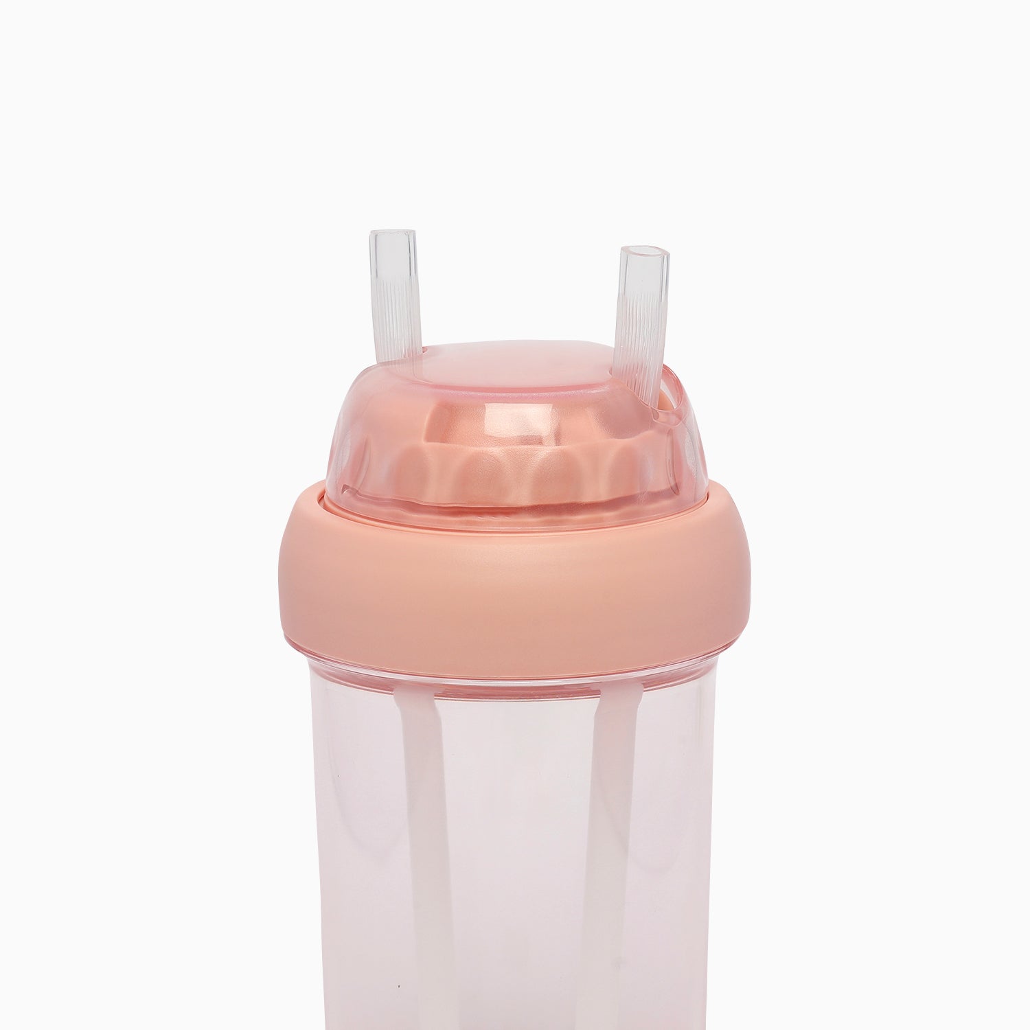 Dual sipper with strap slide to open bottle 560 mL (light pink) - Kidspark