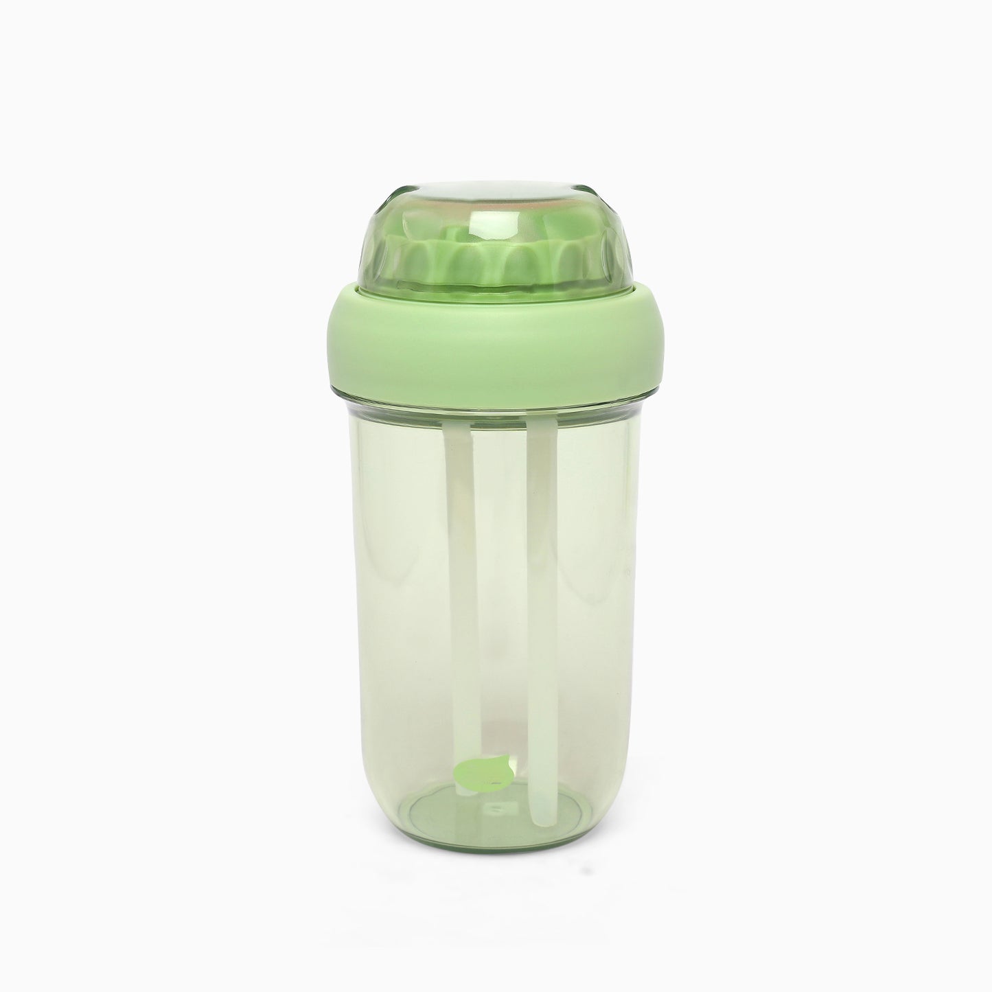 Dual sipper with strap slide to open bottle 560 mL (forest green) - Kidspark