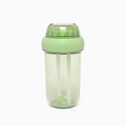 Dual sipper with strap slide to open bottle 560 mL (forest green) - Kidspark