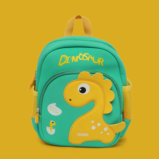 ZORSE 3D dinosaur backpack for kindergarten kids soft,comfortable and premium in quality (green)
