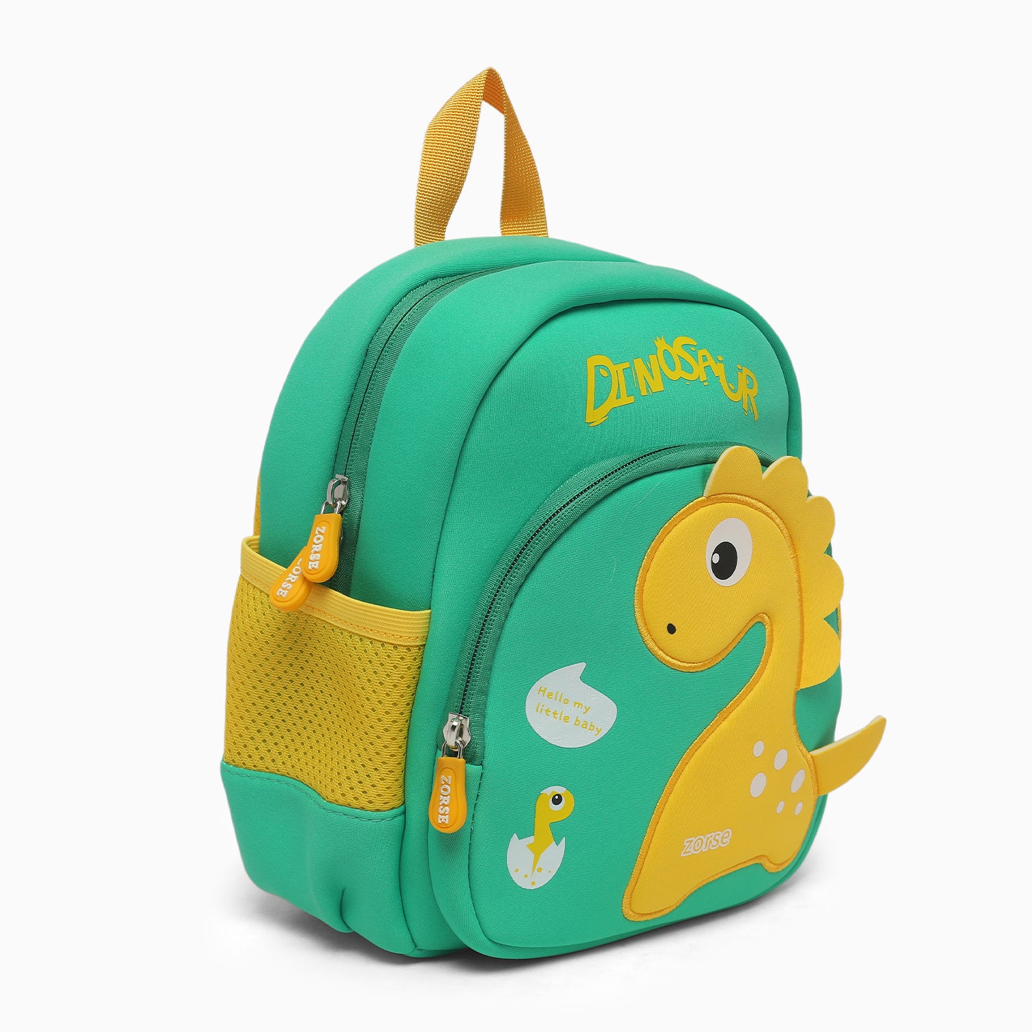 ZORSE 3D dinosaur backpack for kindergarten kids soft,comfortable and premium in quality (green) - Kidspark