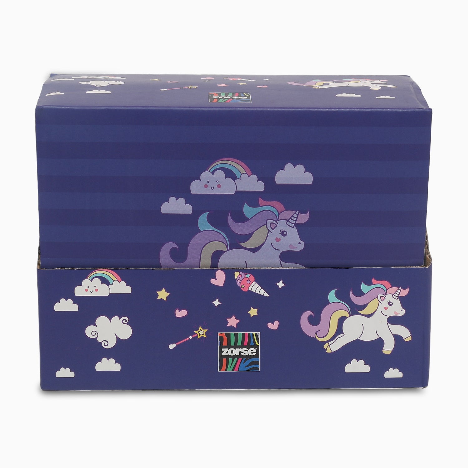 ZORSE fancy notebook with strap and whimsical illustrations, capturing a world of wonder Size- 4in X 3in SMALL (space, unicorn, dino) - Kidspark