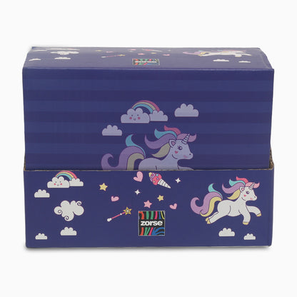 ZORSE fancy notebook with strap and whimsical illustrations, capturing a world of wonder Size- 4in X 3in SMALL (space, unicorn, dino) - Kidspark