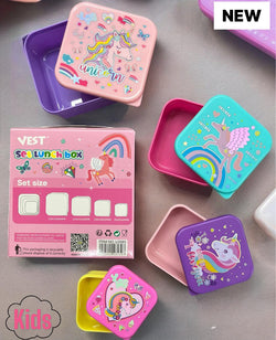 Vest - Lunchbox Set | 4pcs | BPA Free - Kidspark