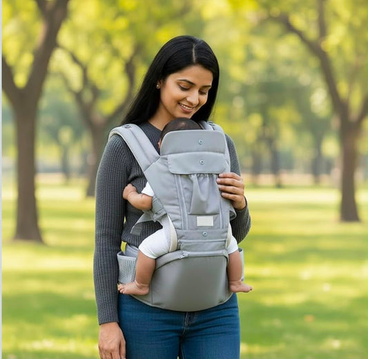 Kidspark carry me premium baby carrier | cushioned strap | bottle holder | hip seat