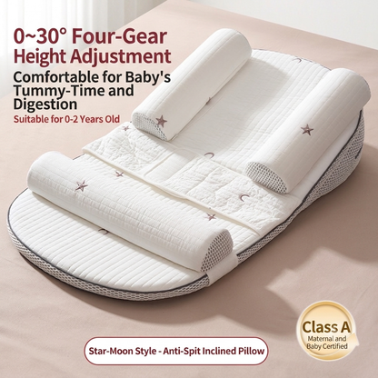 Kidspark Adjustable baby breastfeeding pillow | baby bed-in-bed, anti-colic | anti-spit