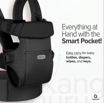 Kidspark Aiebao premium baby carrier | padded straps | M position sit| built in teether
