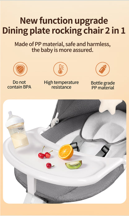 Baby Swing for Infants, Bluetooth Infant Swing with Music Speaker, Bluetooth Remote Control Timing Function with 5 Speeds, 3 Seat Positions,10 Music, 5 Point Harness Belt