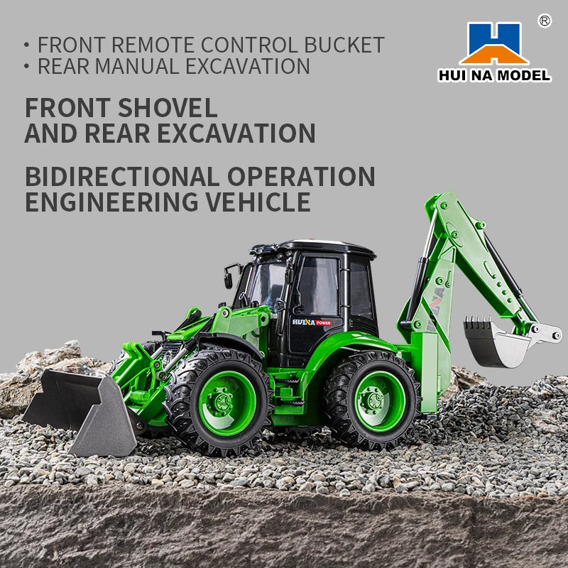 HUINA 9 CH 1579 1:14 REMOTE CONTROL BACKHOE LOADER (2025 MODEL)