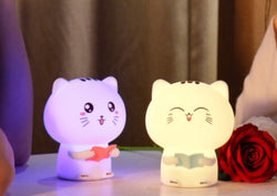 Cute cat silicone premium quality night lamp - Kidspark
