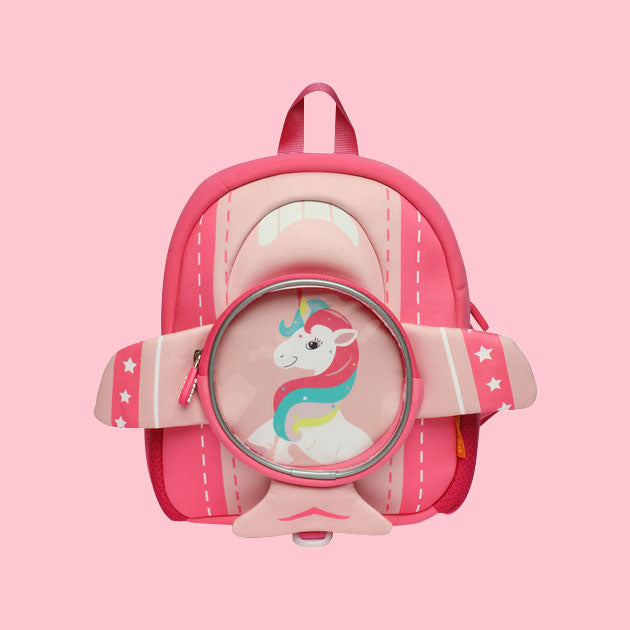 Zorse 3 D unicorn plane backpack for kindergarten kids attractive and comfy backpacks