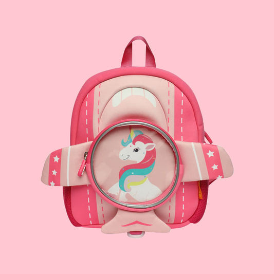 Zorse 3 D unicorn plane backpack for kindergarten kids attractive and comfy backpacks - Kidspark