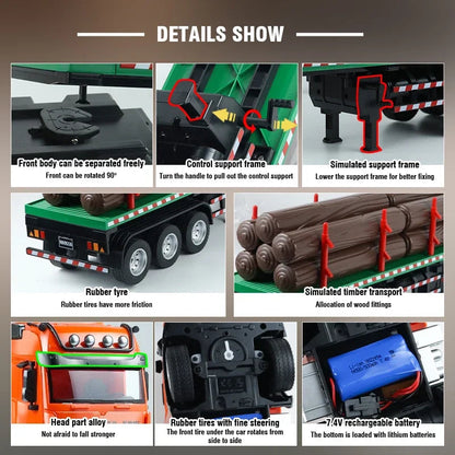 HUINA 1:18 1313 REMOTE CONTROL TRANSPORTER TRUCK