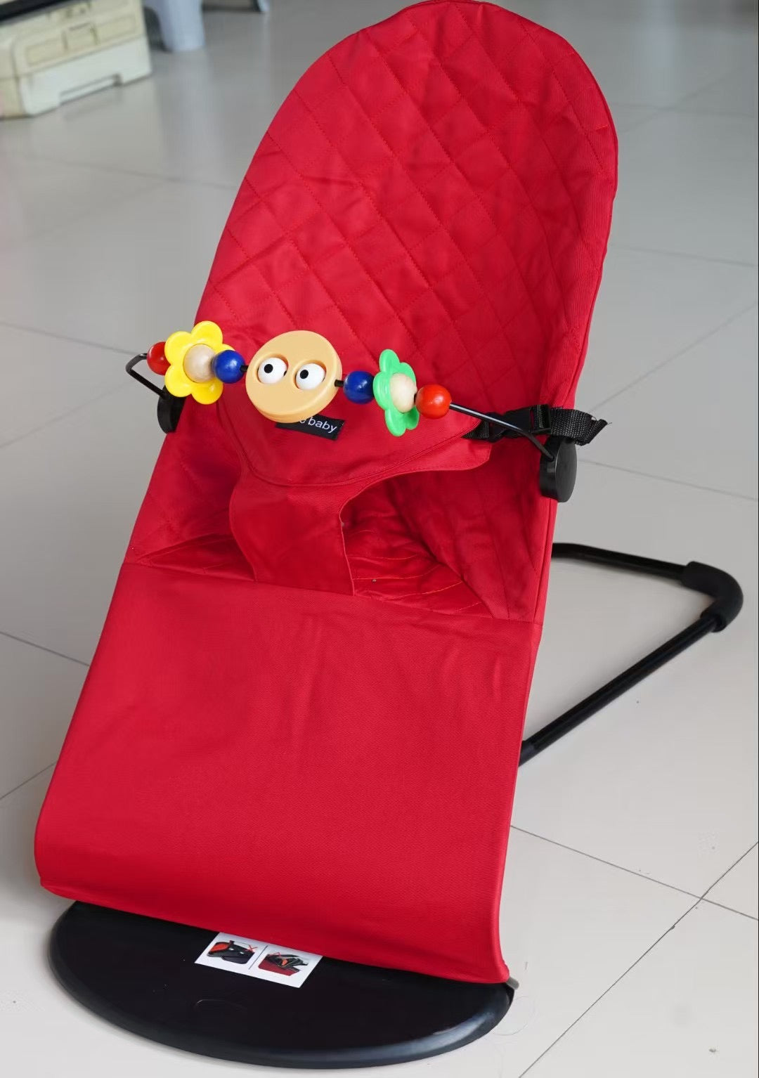 Kidspark Infant Natural Swing Bouncer | Compact | Foldable and Multi Recline Back | Removable Toybar/Fidget Bar | 0-9 months