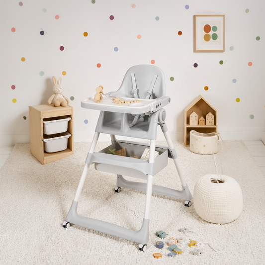 Kidspark Mk3 Highchair | 4 in 1 | feeding | storage | portable | EU standards highchair