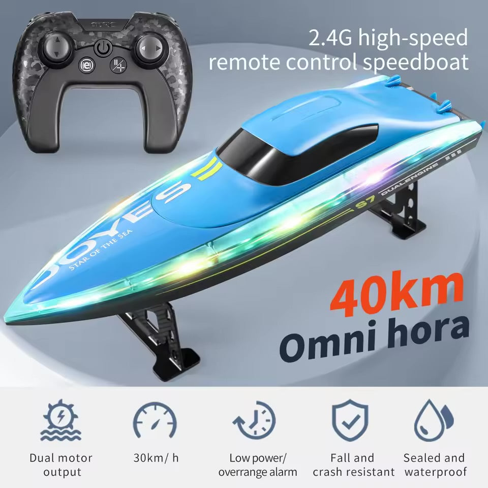 Speed boat | remote control | dual motor | nightlight