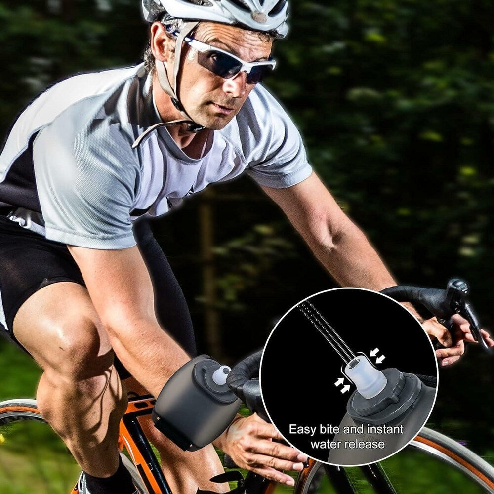 Running Wrist Water Bottle | Portable  | silicone | Running Cycling | Travel (200ml,7oz)