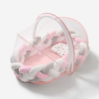 Baby nest 3.0 | Knotted braided  bumpers | Eco friendly | luxury