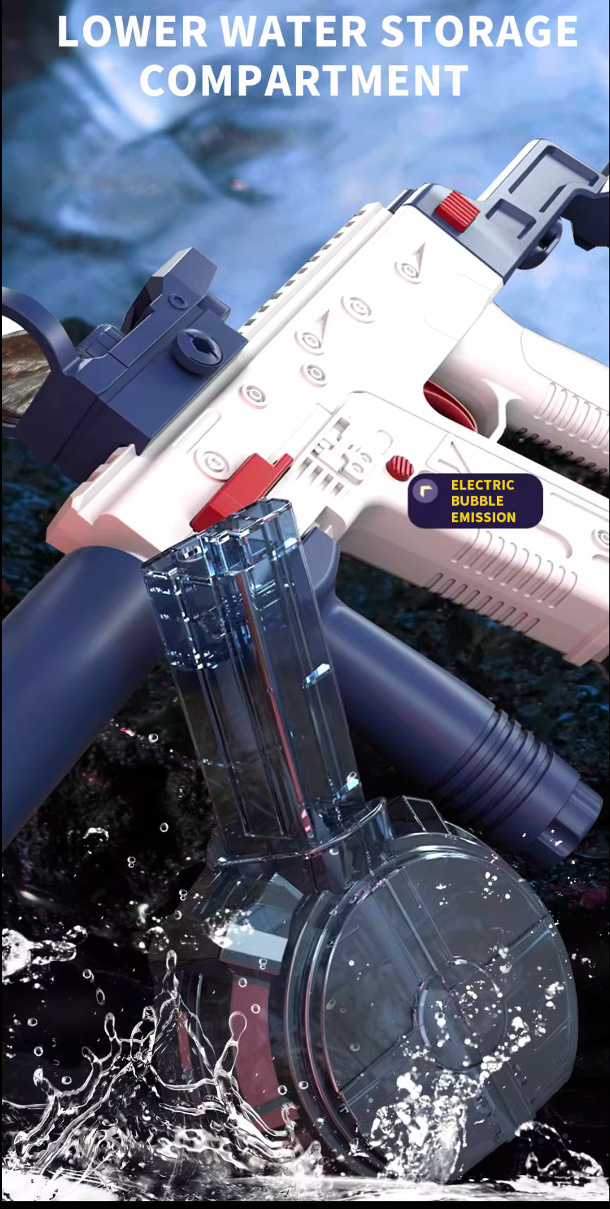 Laser Water Rifle Water Arms - 95 Rifle electronic water gun | 20-32 ft range – Kidspark