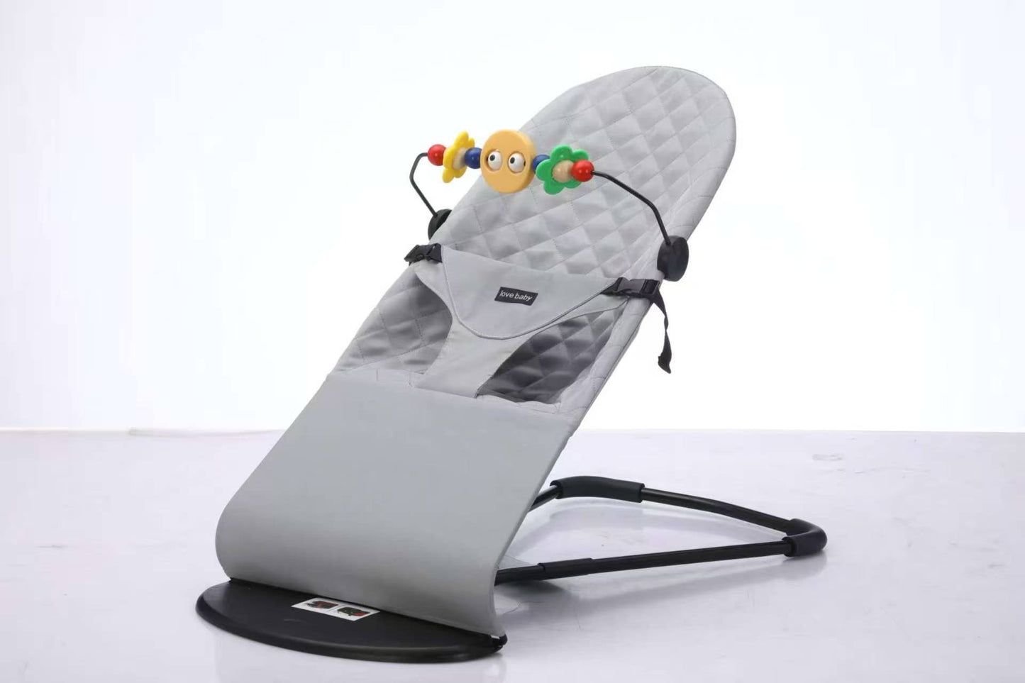 Kidspark Infant Natural Swing Bouncer | Compact | Foldable and Multi Recline Back | Removable Toybar/Fidget Bar | 0-9 months