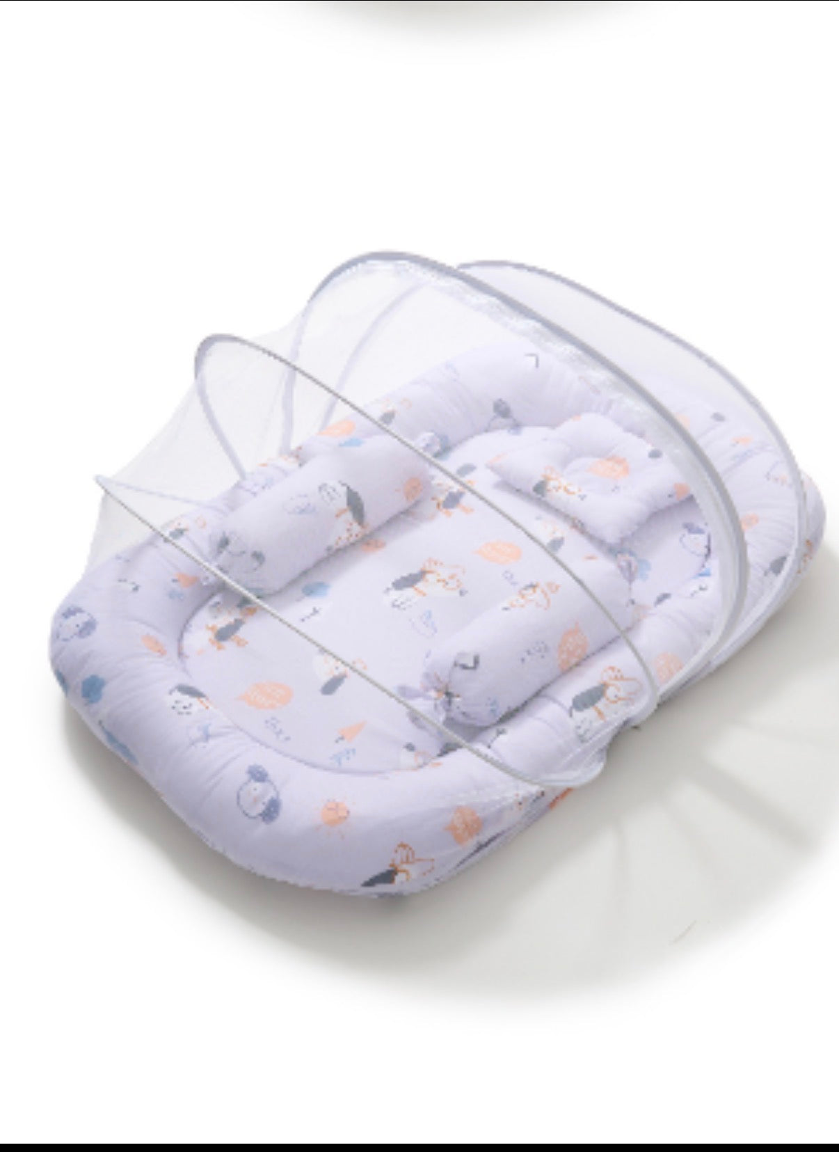 Kidspark neo | baby crib | mosquito net | side pillows