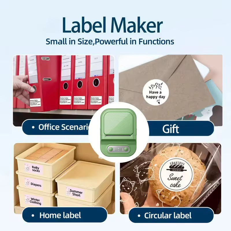 Portable 2 mini wireless 203 dpi thermal label printer