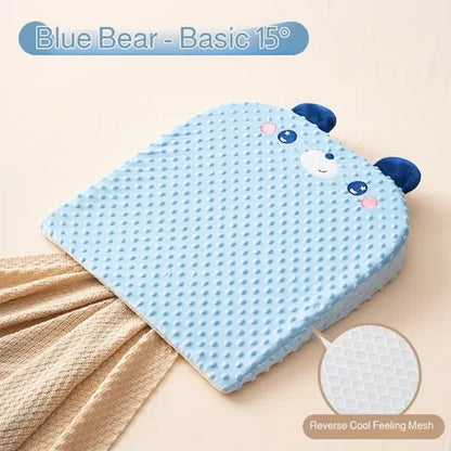 15° Incline Anti-Reflux Baby Lounger & Hip Support Cushion