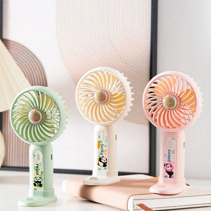 Mini portable panda desk fan | mobile holder | 3 speed - Kidspark