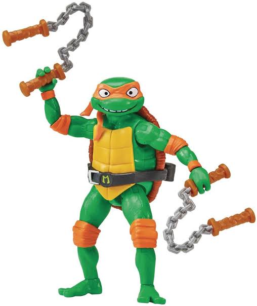 Teenage Mutant Ninja Turtles Mutant Mayhem Michelangelo Action Figure | 4.5 Inch TMNT Collectible with Accessories