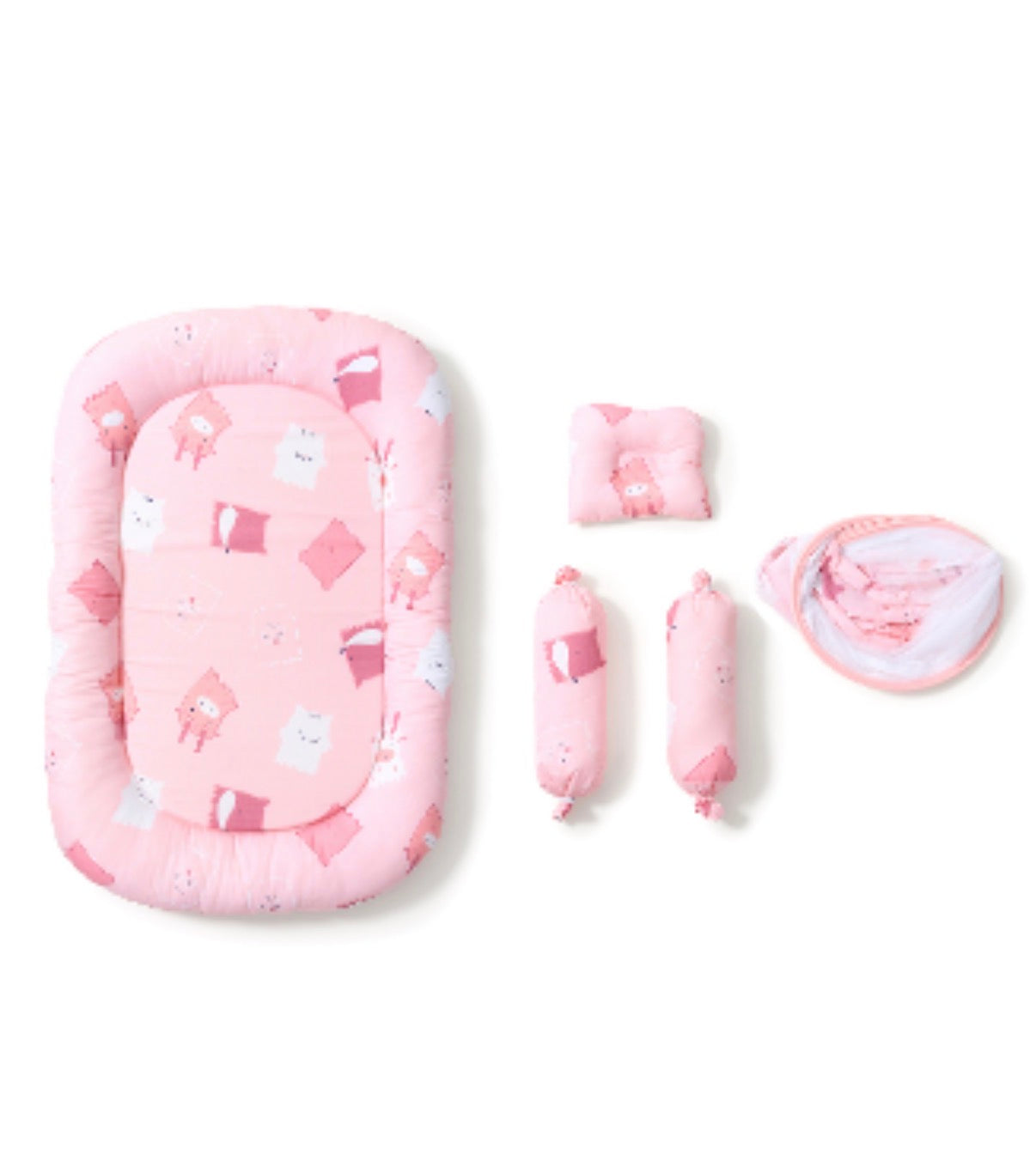 Kidspark neo | baby crib | mosquito net | side pillows