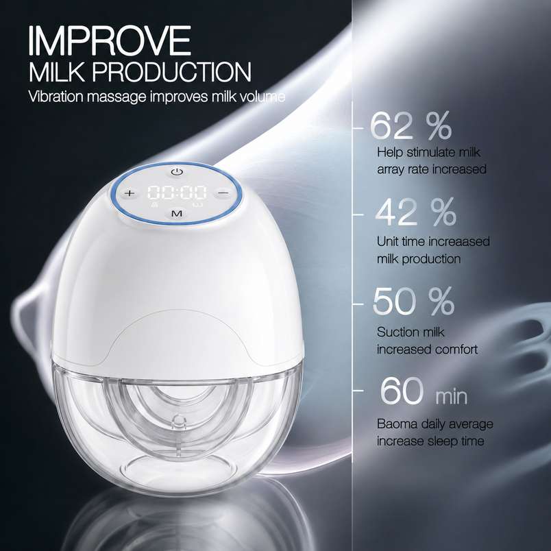 Kidspark nova pro wearable electric breast pump | Hands free | 8 levels | portable | 180 ml