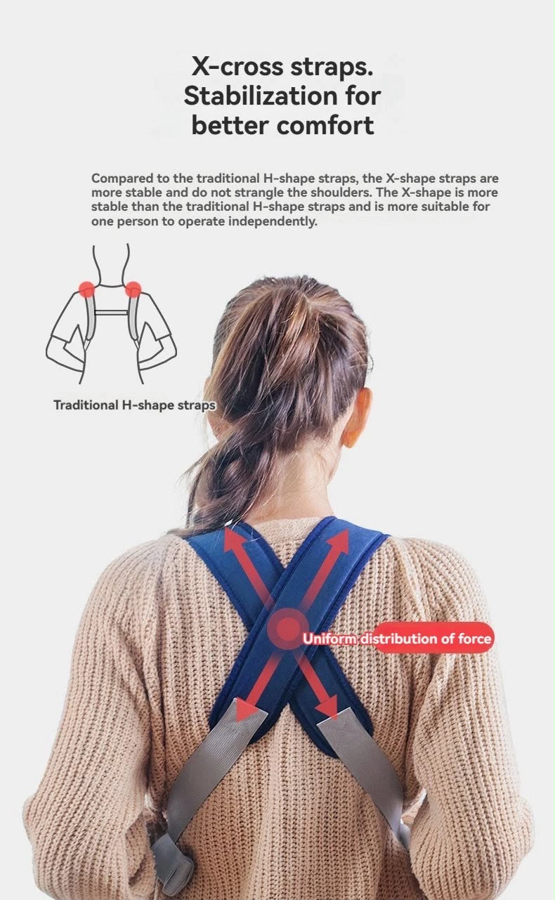 Kidspark LUNA baby carrier | lightweight | 6 point safety | ergonomic design |