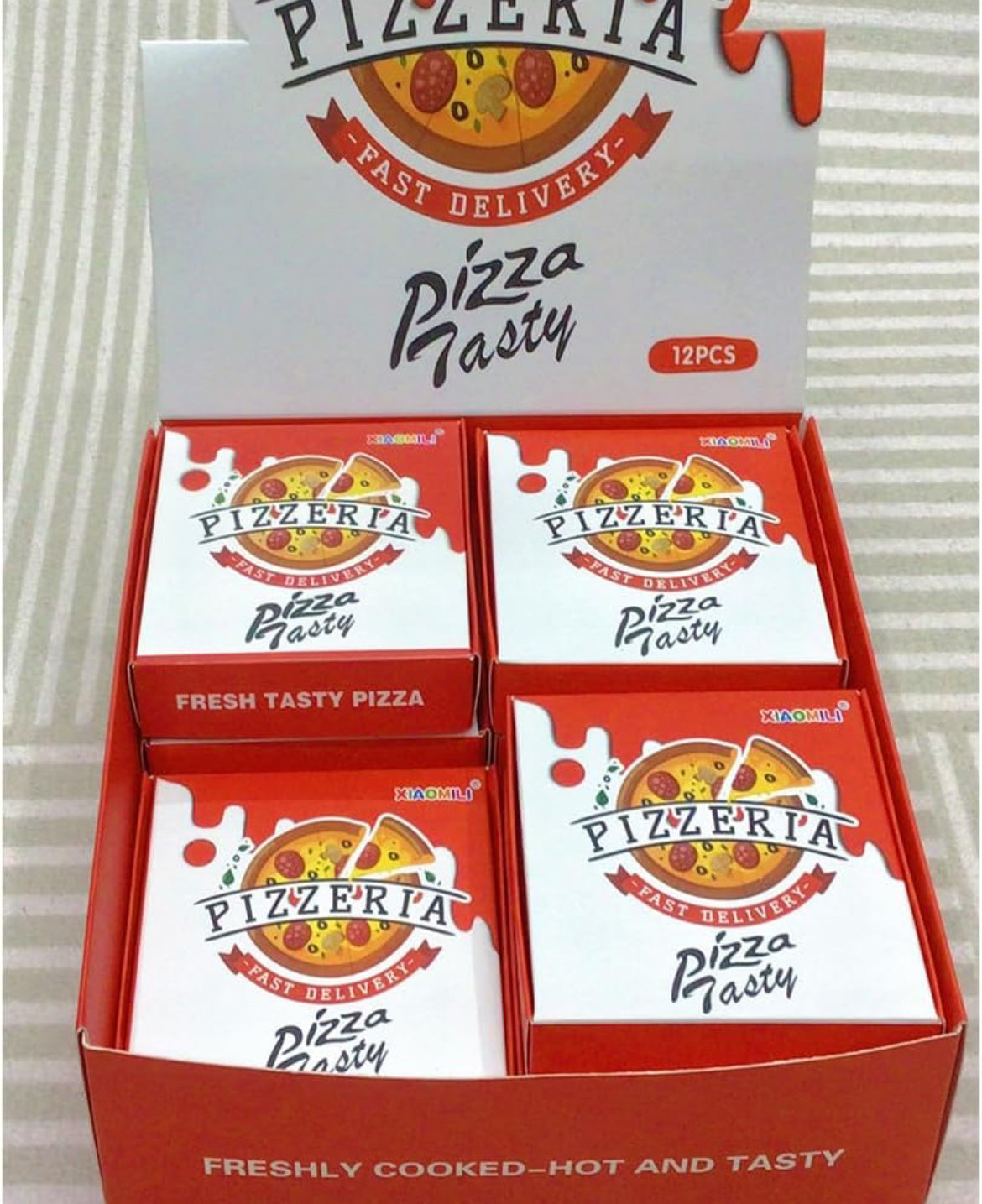 Pizza erasers