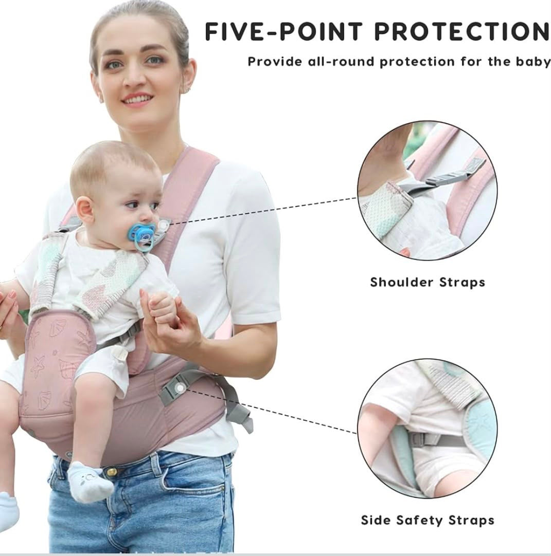 Kidspark M-V premium baby carrier | M shaped design | hip seat | 5 point protection