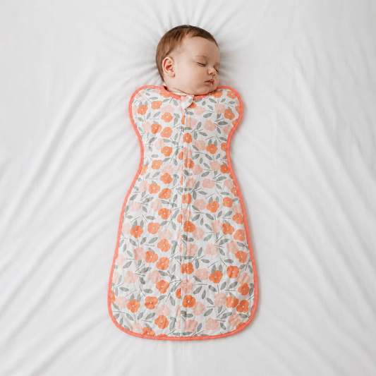 Kidspark Sleepie Pro | tulips Premium Baby Swaddle Wrap | 1 TOG | Soft Breathable Newborn Sleep Sack | Anti-Startle Sleep Wrap | 0-6 month
