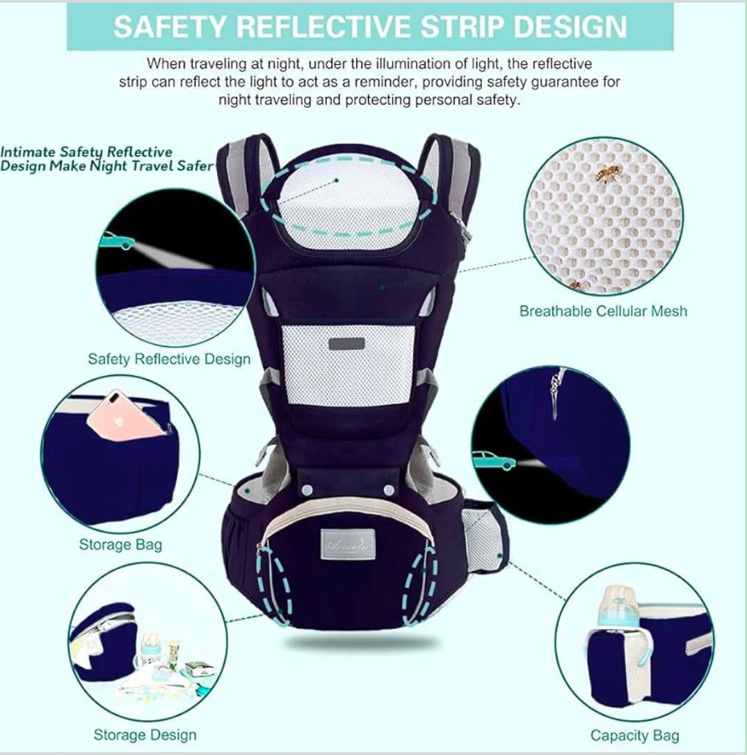 Kidspark nurture pro | premium baby carrier | 360’ positions | wider hip seat | comfort