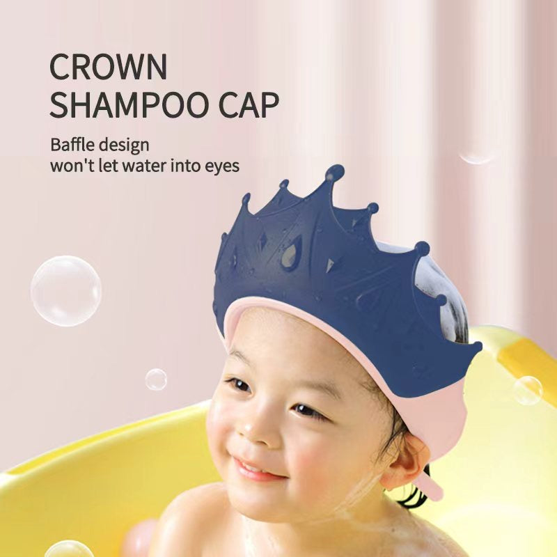 Crown baby shower cap | haircut | adjustable