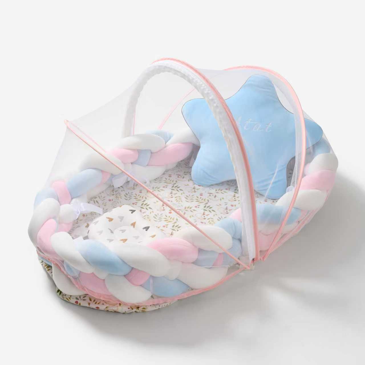 Baby nest 3.0 | Knotted braided  bumpers | Eco friendly | luxury